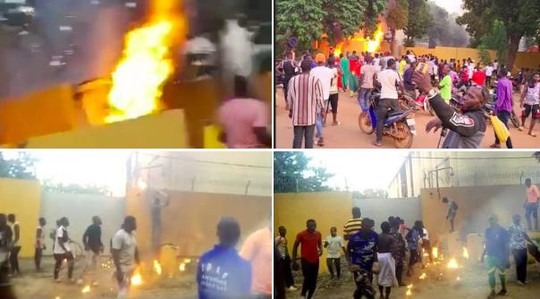 Burkina Faso đảo chính lần 2, người biểu tình đốt phá đại sứ quán Pháp - Ảnh 2.