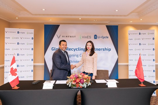 VinES và Li-Cycle công bố hợp tác tái chế pin toàn cầu - Ảnh 1.
