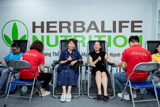 Herbalife Việt Nam tổ chức Ngày hiến máu tình nguyện - Ảnh 1.
