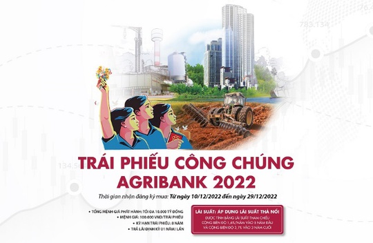 Cơ hội đầu tư dịp cuối năm: Agribank phát hành 10.000 tỉ đồng trái phiếu ra công chúng năm 2022 - Ảnh 1.