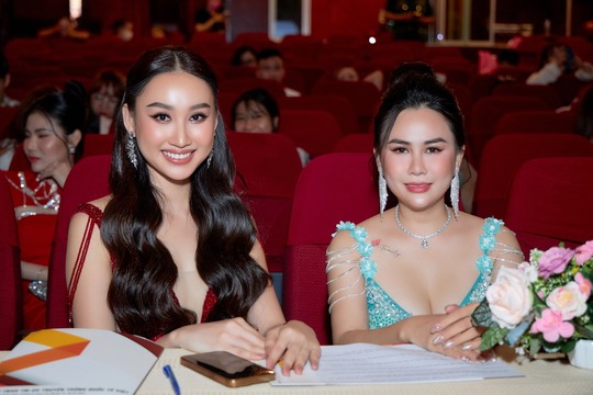 Hoa hậu Việt Nam toàn cầu Đoàn Hồng Trang trong trang phục Tom Kara - Ảnh 3.