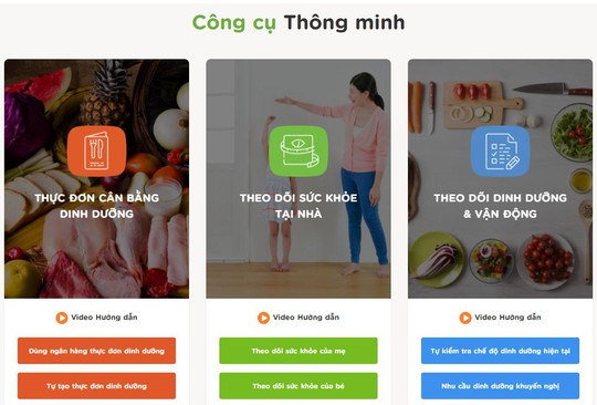 Chương trình Dinh dưỡng Bà mẹ và Trẻ em - Công cụ tiện ích - Ảnh 1.