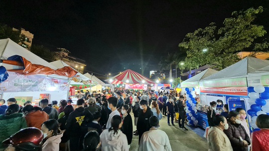 Đà Nẵng: Đông nghịt người mua sắm tại Phiên chợ Tết công nhân 2023 - Ảnh 1.