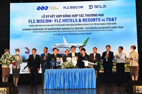 30 chuyến bay Bamboo Airways đưa khách Hàn Quốc đến FLC Quy Nhơn trong quý 2/2022 - Ảnh 1.