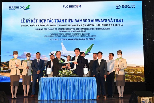 30 chuyến bay Bamboo Airways đưa khách Hàn Quốc đến FLC Quy Nhơn trong quý 2/2022 - Ảnh 2.