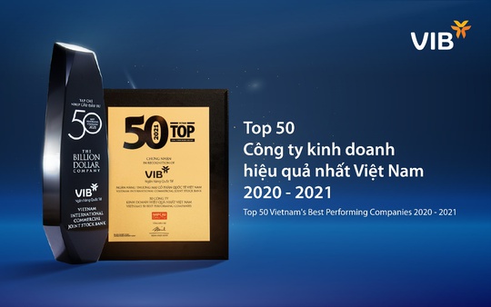 VIB dẫn đầu ngành ngân hàng trong Top 50 Công ty kinh doanh hiệu quả nhất Việt Nam - Ảnh 1.