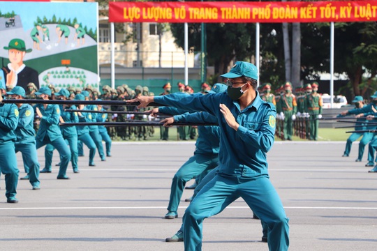 Ấn tượng màn đấu võ của lực lượng Dân quân tự vệ TP HCM - Ảnh 13.