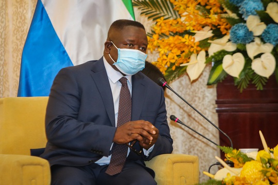 Chủ tịch UBND TP HCM Phan Văn Mãi tiếp Tổng thống Sierra Leone - Ảnh 3.