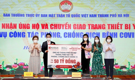 Tập đoàn BRG, SeABank và Công ty Thành phố Thông minh ủng hộ 50 tỉ đồng chống dịch Covid-19 - Ảnh 1.