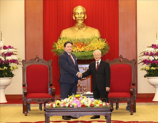 Tổng Bí thư Nguyễn Phú Trọng tiếp Đại sứ Mỹ tại Việt Nam - Ảnh 1.
