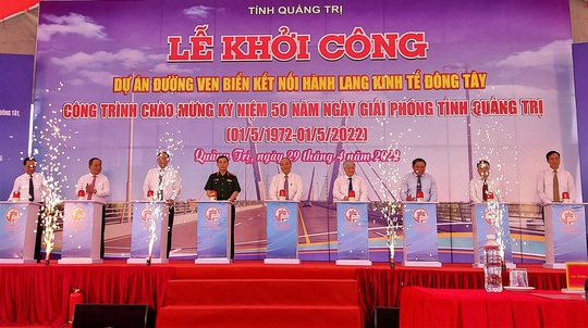 Quảng Trị khởi công đường ven biển hơn 2.000 tỉ đồng - Ảnh 1.