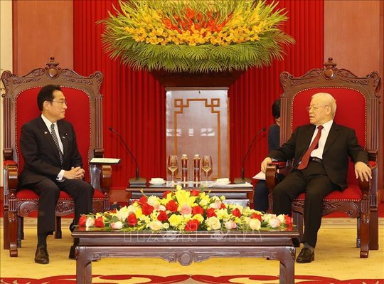Tổng Bí thư Nguyễn Phú Trọng nhấn mạnh tiềm năng to lớn của hợp tác Việt - Nhật - Ảnh 5.