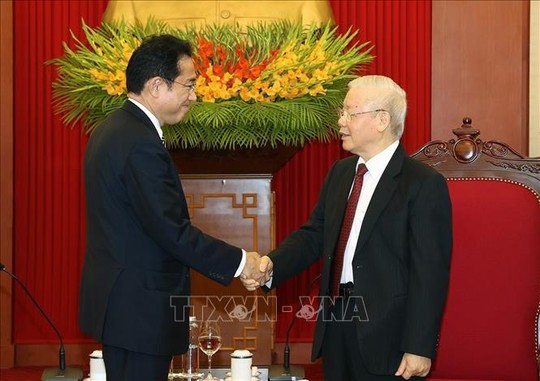 Tổng Bí thư Nguyễn Phú Trọng nhấn mạnh tiềm năng to lớn của hợp tác Việt - Nhật - Ảnh 3.