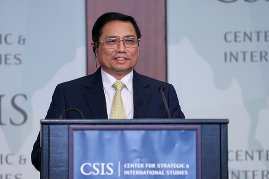 Thủ tướng Phạm Minh Chính phát biểu tại Trung tâm nghiên cứu Chiến lược và Quốc tế Mỹ - Ảnh 1.
