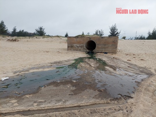 Quảng Bình: Xuất hiện cống xả nước thải đen ngòm ra bãi biển ở Đồng Hới - Ảnh 7.