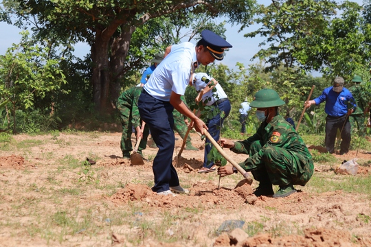 Trồng 2.000 cây xanh tại các đơn vị Bộ đội Biên phòng tỉnh Đắk Lắk - Ảnh 2.