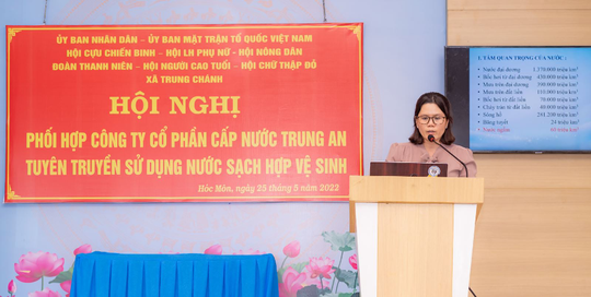 Hội nghị vận động sử dụng nước sạch tại xã Trung Chánh - Ảnh 2.