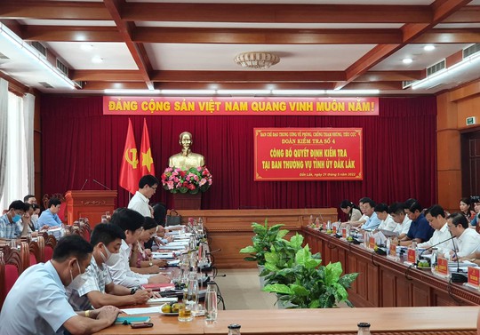 Ban Chỉ đạo Trung ương về phòng, chống tham nhũng, tiêu cực kiểm tra 4 đơn vị tại Đắk Lắk - Ảnh 1.