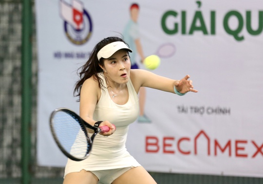 Báo Người Lao Động đồng hạng ba nội dung đôi nam nữ Giải Quần vợt Hội Nhà báo - Ảnh 7.