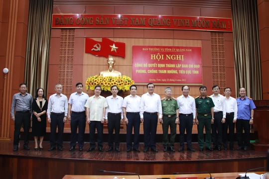 Quảng Nam ra mắt Ban chỉ đạo Phòng chống tham nhũng, Bí thư tỉnh làm Trưởng ban - Ảnh 1.