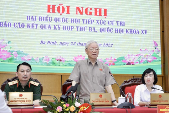 Tổng Bí thư Nguyễn Phú Trọng: Không lo không có cán bộ làm việc! - Ảnh 2.