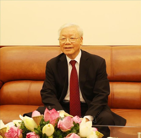 Tổng Bí thư Nguyễn Phú Trọng điện đàm với Chủ tịch Đảng, Thủ tướng Campuchia Hun Sen - Ảnh 1.