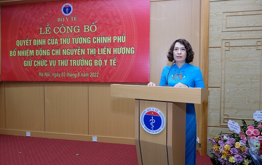 Bà Nguyễn Thị Liên Hương nhận quyết định bổ nhiệm Thứ trưởng Bộ Y tế - Ảnh 3.