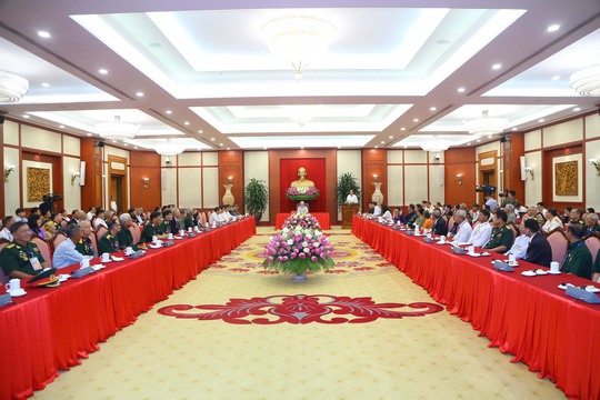 Hình ảnh Tổng Bí thư Nguyễn Phú Trọng gặp mặt đại biểu người có công với cách mạng tiêu biểu toàn quốc - Ảnh 2.