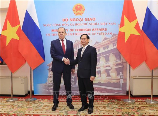 Bộ trưởng Ngoại giao Bùi Thanh Sơn hội đàm với Bộ trưởng Ngoại giao Nga Sergey Lavrov - Ảnh 2.