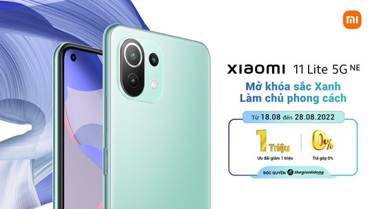 Xiaomi 11 Lite 5G NE phiên bản Xanh Bạc Hà tại Thế Giới Di Động - Ảnh 1.