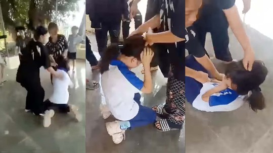Vừa nhập học, nữ sinh lớp 6 bất ngờ bị bắt quỳ, hành hung dã man rồi tung clip lên mạng - Ảnh 1.