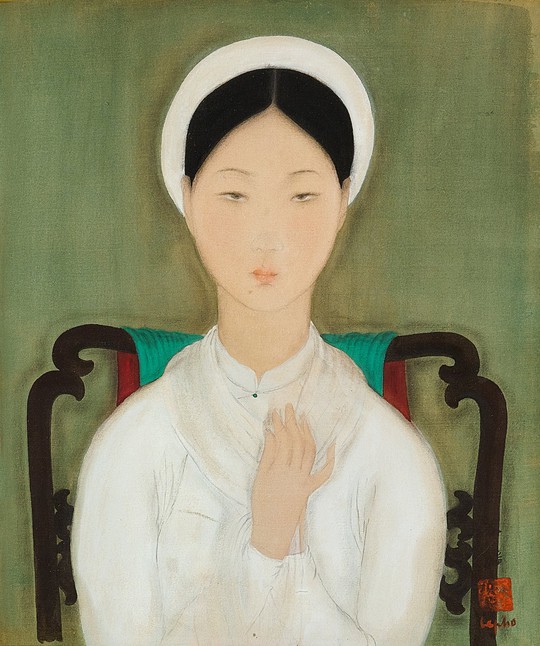 Tranh vẽ phụ nữ Việt Nam của họa sĩ Lê Phổ được bán đấu giá 13 tỉ đồng - Ảnh 1.