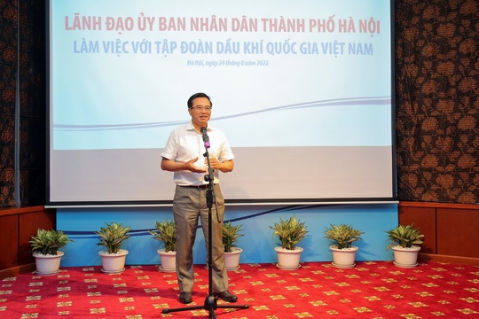 Lãnh đạo UBND thành phố Hà Nội làm việc với Petrovietnam - Ảnh 1.