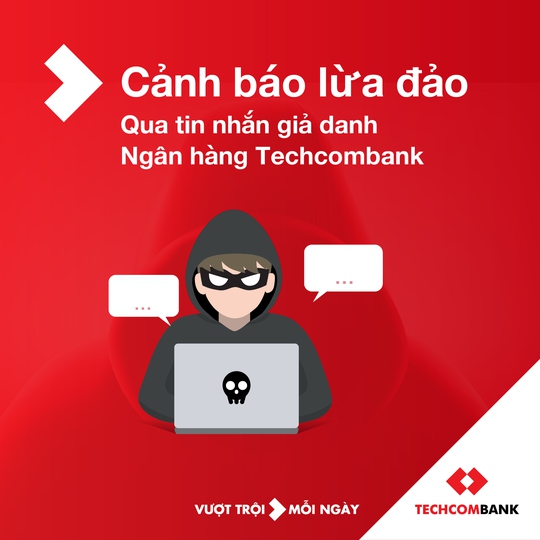 Techcombank cảnh báo tin nhắn lừa đảo mạo danh ngân hàng - Ảnh 1.