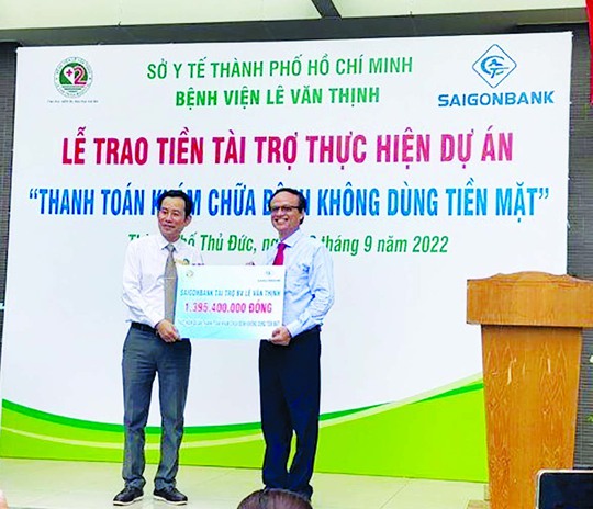 SaigonBank tài trợ 1,4 tỉ đồng cho Bệnh viện Lê Văn Thịnh - Ảnh 3.