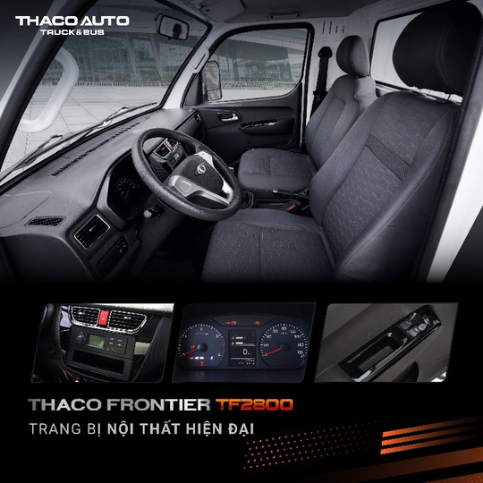 Thaco Frontier TF2800 - xe tải nhẹ máy dầu hoàn toàn mới - Ảnh 2.