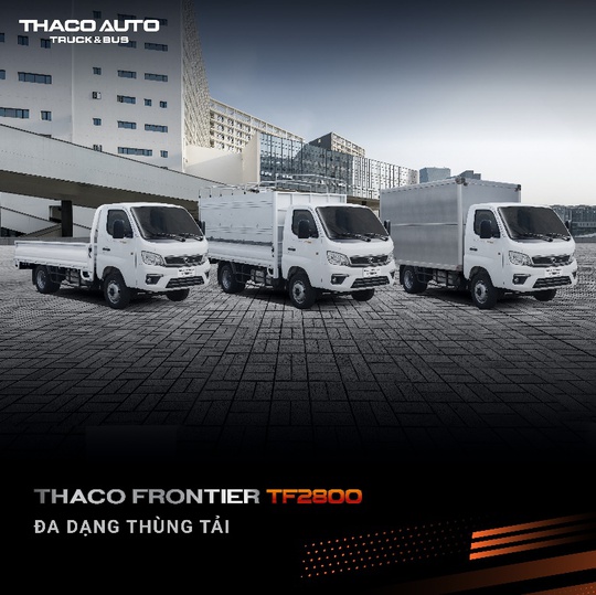 Thaco Frontier TF2800 - xe tải nhẹ máy dầu hoàn toàn mới - Ảnh 4.