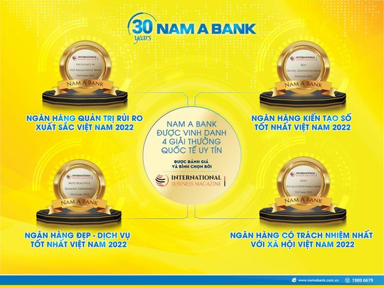 NAM A BANK nhận mưa giải thưởng quốc tế - Ảnh 1.