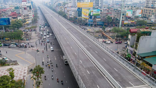 Diện mạo tuyến đường gần 10.000 tỉ đồng ở Hà Nội sắp thông xe - Ảnh 4.