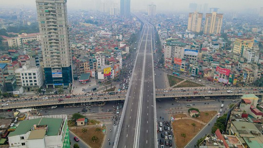 Diện mạo tuyến đường gần 10.000 tỉ đồng ở Hà Nội sắp thông xe - Ảnh 1.