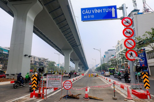 Diện mạo tuyến đường gần 10.000 tỉ đồng ở Hà Nội sắp thông xe - Ảnh 7.