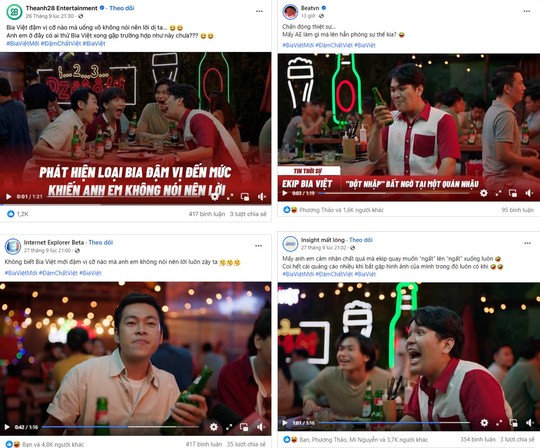 Bia Việt “tung hoành” mạng xã hội nhờ quảng cáo từ cảm nhận người dùng - Ảnh 4.