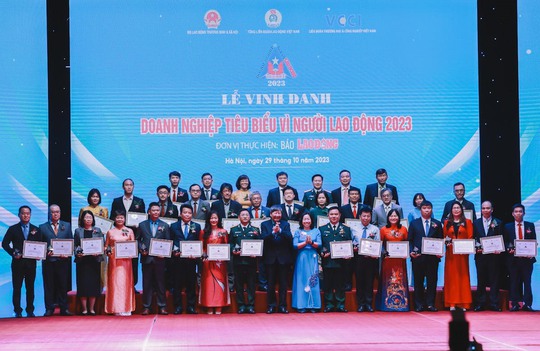 Tôn vinh 64 doanh nghiệp tiêu biểu vì người lao động 2023 - Ảnh 6.
