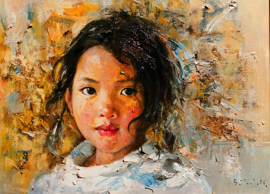 Những đôi mắt vùng cao gây ám ảnh của họa sĩ Bùi Văn Tuất - Ảnh 6.