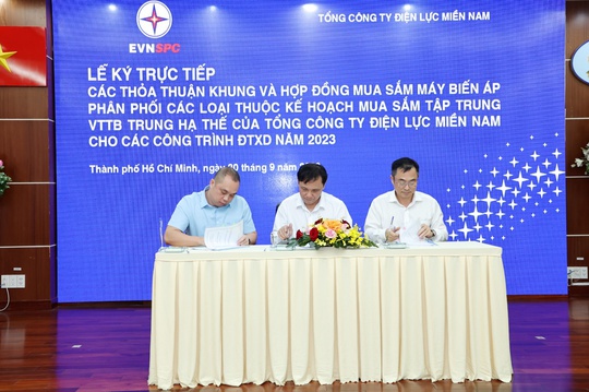 EVNSPC ký kết các thỏa thuận khung và hợp đồng mua sắm MBA  - Ảnh 2.