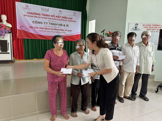 HB & IE  giúp 170 bệnh nhân nghèo ở Trà Vinh tìm lại được ánh sáng - Ảnh 2.