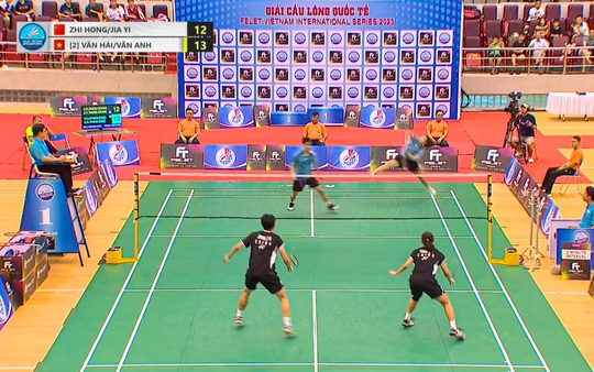 Cặp VĐV Văn Hải - Vân Anh giành  Á quân giải cầu lông FELET Vietnam International Series 2023 - Ảnh 1.