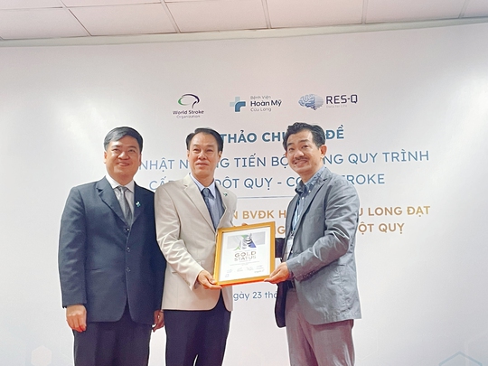 Bệnh viện Hoàn Mỹ Cửu Long được vinh danh trong điều trị đột quỵ - Ảnh 1.