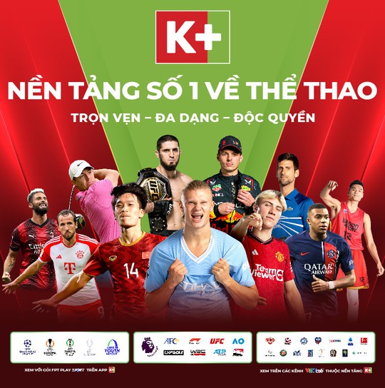 K+ trở thành nền tảng duy nhất tại Việt Nam quy tụ trọn vẹn các giải bóng đá Châu Âu đỉnh cao - Ảnh 1.