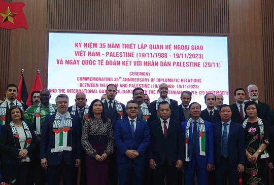 Video: Kỷ niệm Ngày quốc tế đoàn kết với nhân dân Palestine tại Hà Nội - Ảnh 1.